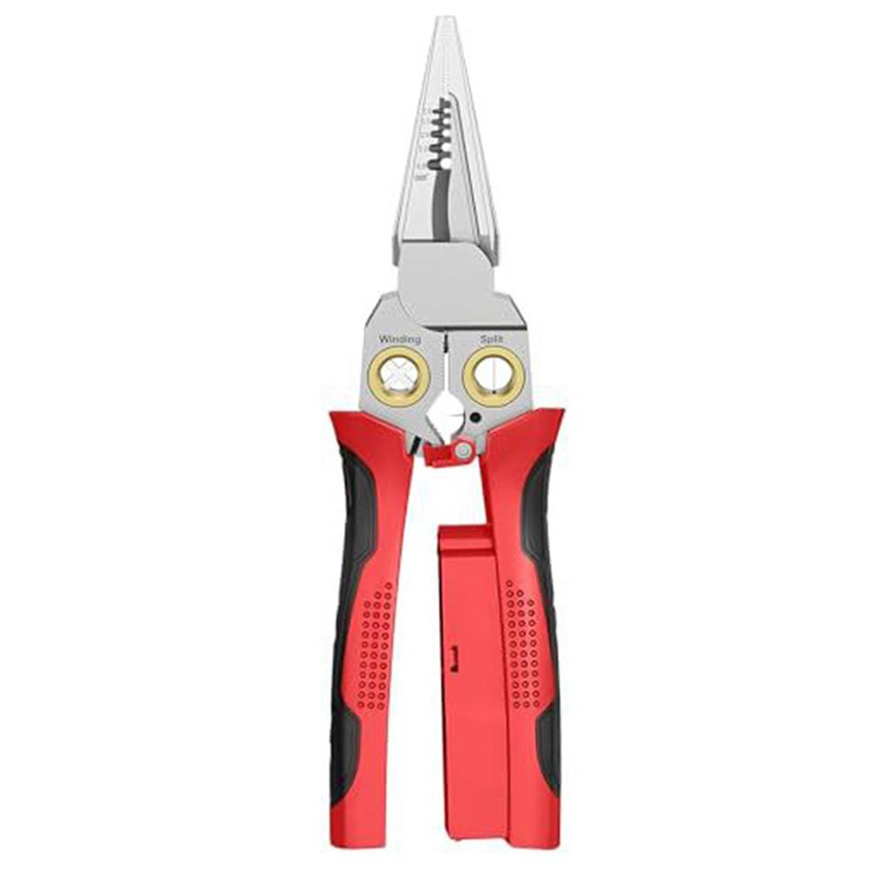 Stainless Steel Electrician Cable Cutter 8 In 1 Wire Crimping Pliers Splitting