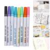 8Pcs Double Line Pen Color DIY Drawing Marker Highlighter Stationery Art Supplies