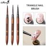 Кисть для дизайна ногтей Треугольная картина Лепесток Цветочный рисунок Ручка для ногтей Французские линии Полоски Сетка Бабочка Цветочная кисть Инструменты для дизайна маникюра своими руками