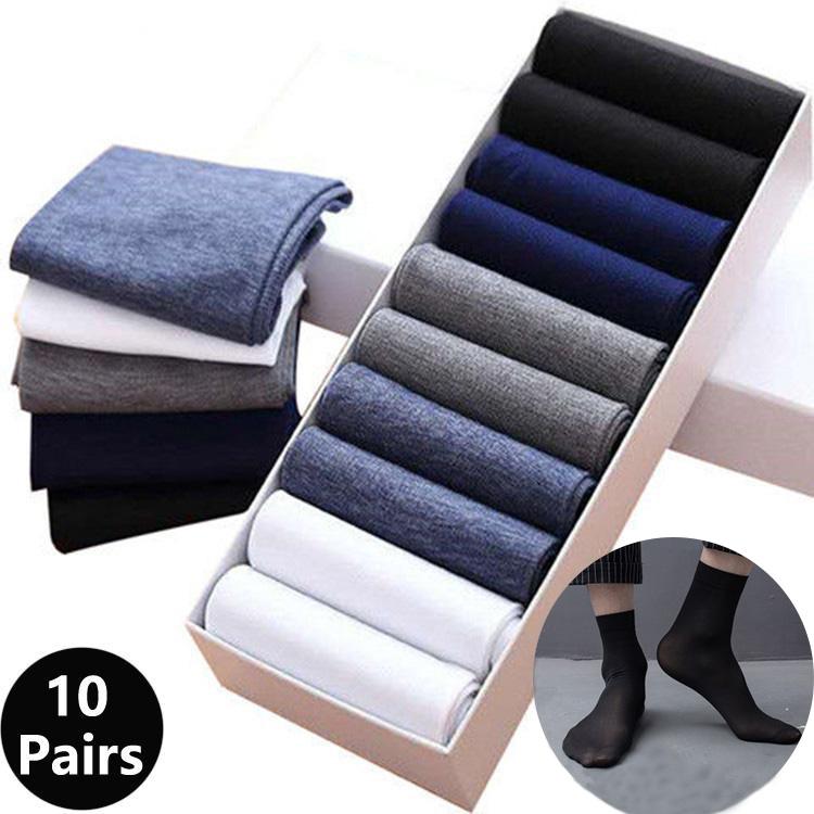 Pairs Men's Socks Thin Breathable Deodorant Silky Ice Silk Men's Socks