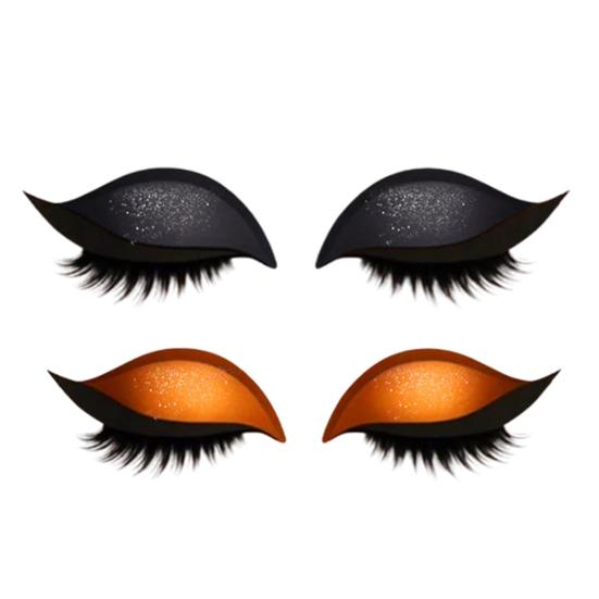 2 Lazy Stickers Eye Shadow Eyelash Pairs Reusable Eye Makeup Stickers