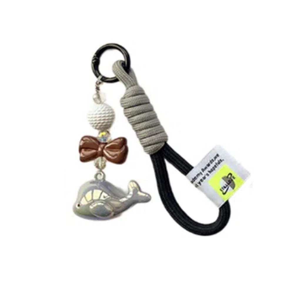 Акриловые подвески-брелоки в виде дельфинов, мультяшные плетеные подвески из веревки, модный брелок в виде кита, игрушки