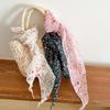Cotton Floral Headscarf Pastoral Style Triangular Headband Hijab Scarf Bohemian Hair Band  Girls