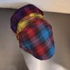 Retro Check Pattern Flat Cap For Fall Winter Fashion Statement