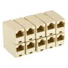 10 шт. Сетевой Ethernet Двойной Прямой Разъем-Соединитель LAN Кабеля Соединитель RJ45 Cat5/6 Удлинитель Штекер Сетевой Кабельный Разъем