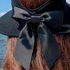 Женская шляпа-козырек от солнца с бантом, широкополая, с открытым верхом, регулируемая, мягкая шляпа, для улицы, защита от УФ-лучей, складная шляпа
