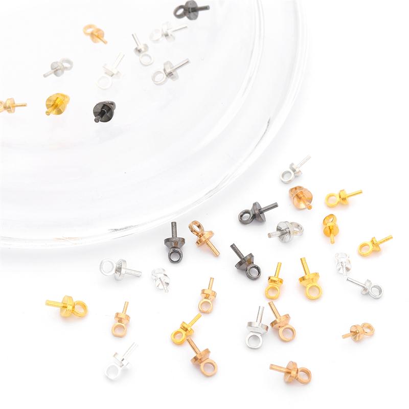 50 шт./пакет, подвесная кепка, гвозди, медный материал, родиевое покрытие, подвеска, изготовление модных ювелирных изделий своими руками, аксессуар