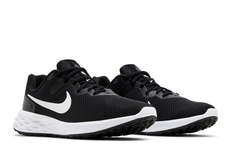 Nike Revolution 6 Черный Белый Железно-серый