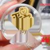 Стикер для телефона из 999 пробы чистого золота в стиле Шуйбэй: Амулет процветания и удачи для инфлюенсеров