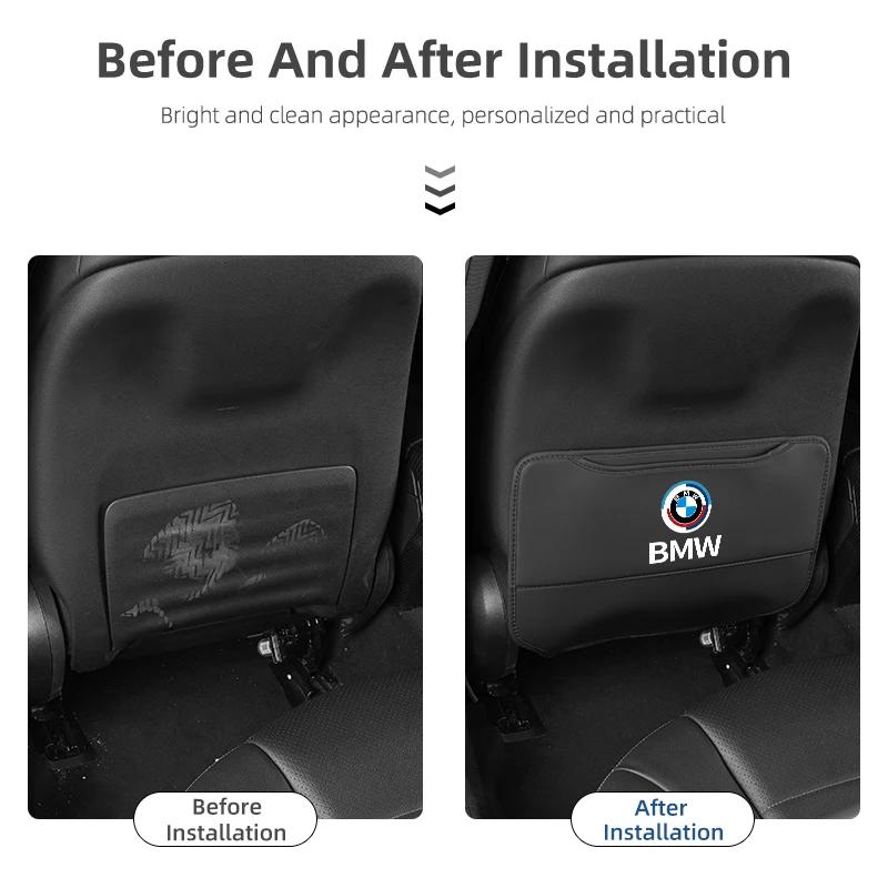 Горячий 2025 Защитная накладка на спинку автомобильного сиденья от пинков ребенка, Защитный коврик от царапин для BMW X1 X3 X5 X6 X7 E84 E83 F25 M3 E90 E91 E60 F15 F16