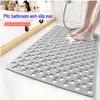 "Large Anti-Slip Hydrophobic Bathroom Mat with Suction Cups"