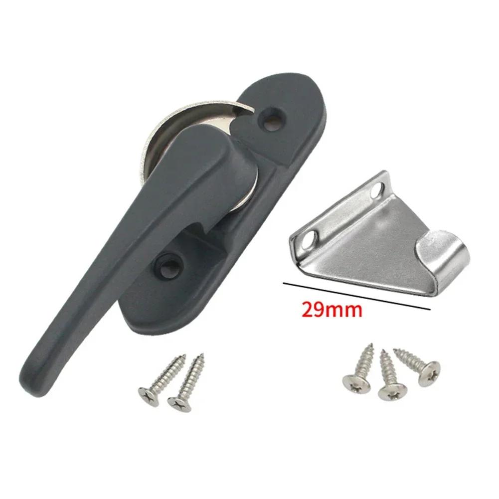 Защелка для запирания оконной ручки, защелка для двойного остекления, ручки для оконных рам, предохранительный замок для окон, замена фурнитуры, оконный замок