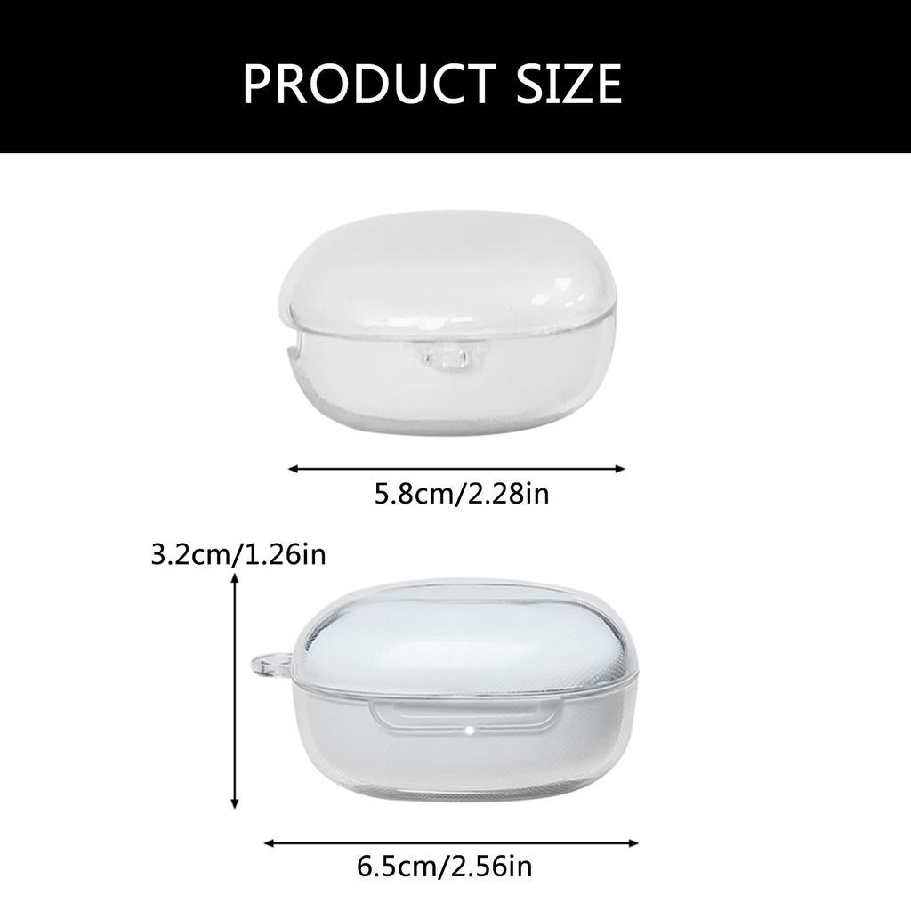 Ударопрочный корпус для наушников, приятный для кожи чехол для Redmi Buds 6 Play, моющийся защитный чехол, нескользящий, ударопрочный