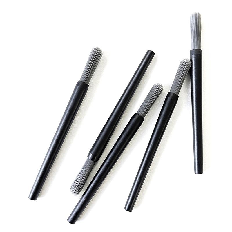 Нейлоновая щетка для чистки кофемолки с пластиковой ручкой, щетка для удаления пыли с эспрессо-зерна, кухонные принадлежности для бариста