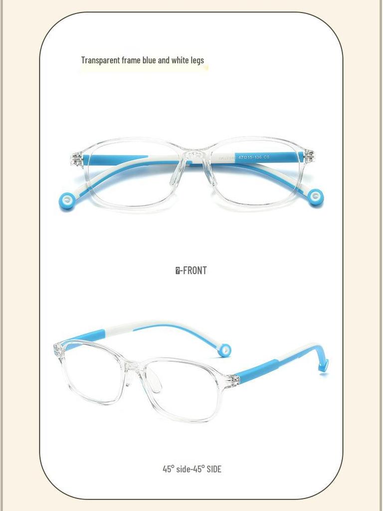 Детская оправа для очков по рецепту TR90 для мальчиков и девочек, защита от синего света, минималистичная, возраст 8-12 лет