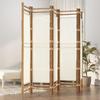 VidaXL Folding Room Divider 5 Panels 200 Cm Bamboo and Canvas 350625