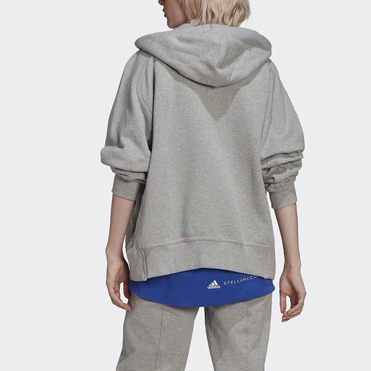 adidas X Stella McCartney толстовка с капюшоном и длинными рукавами на молнии, куртка женская верхняя одежда, средний-конопляно-серый HA8966