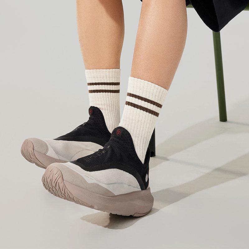 Li Ning SOFT GO Слипоны Низкие Повседневная Обувь Мужская Хаки Черный AGLU105-3