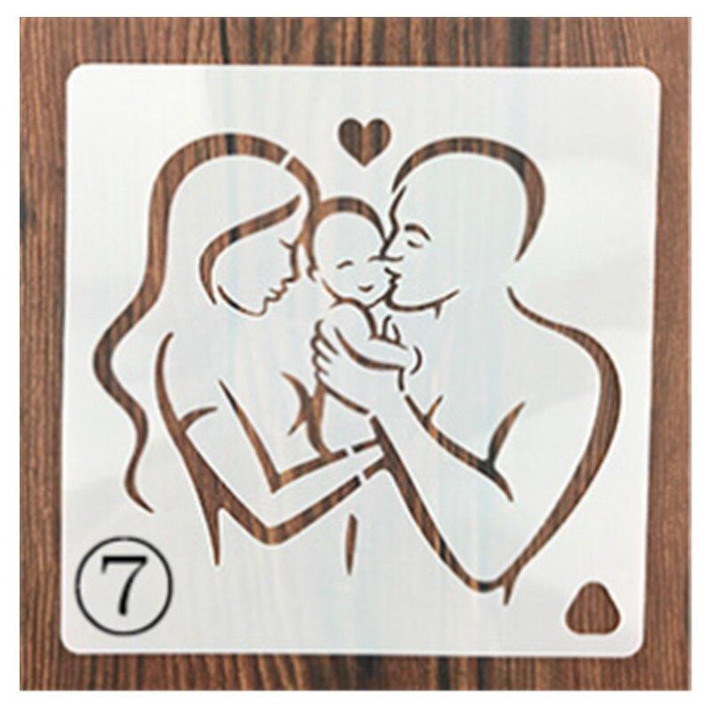 15*15 см цветок розы DIY многослойные трафареты настенная живопись Diy раскраска для скрапбука тиснение альбом декоративная открытка шаблон