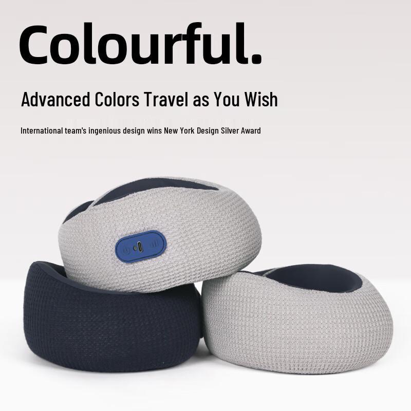 JANCHENG Multi-functional U-shaped Memory Foam Massage Pillow CN plug (adapter included)