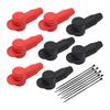 8 штук силиконовых крышек клемм с 8 шт. кабельных стяжек крышка багажника для автомобилей внедорожников легко