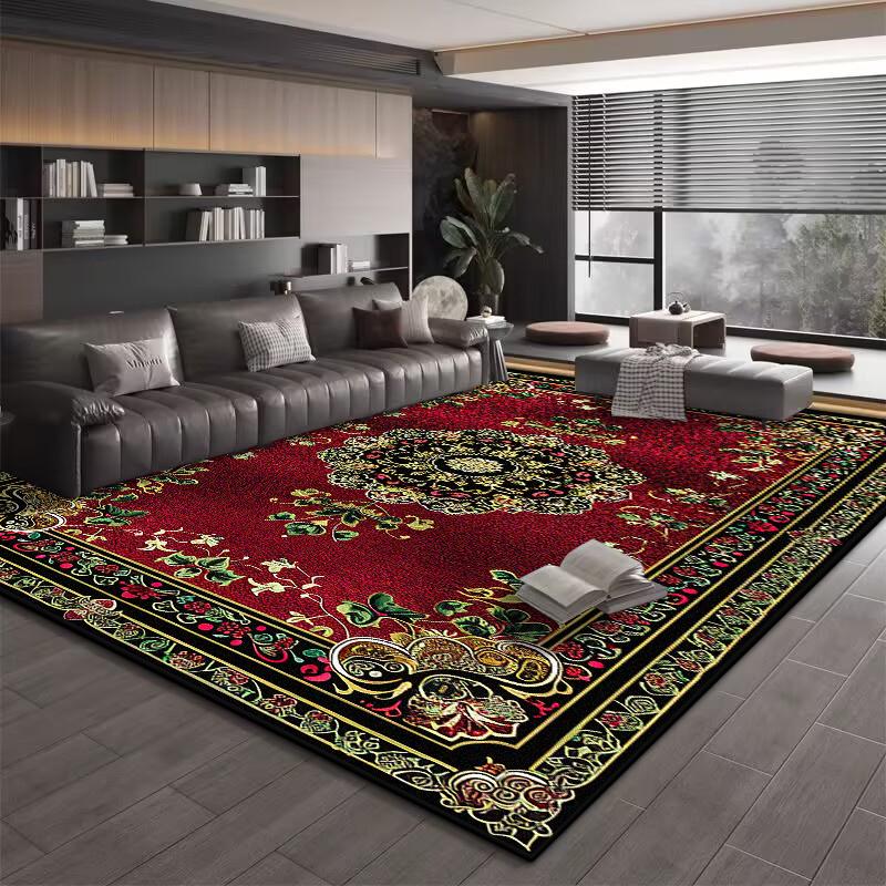 Ковер на пол для кухни в ретро европейском стиле Нескользящие ковры для украшения гостиной Домашние ковры большой площади Коврик для ковра для пола