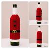2pcs Creative Christmas Wine Bottle Cover Handmade Wine Bottle Knitted Sweaters  Home Decor