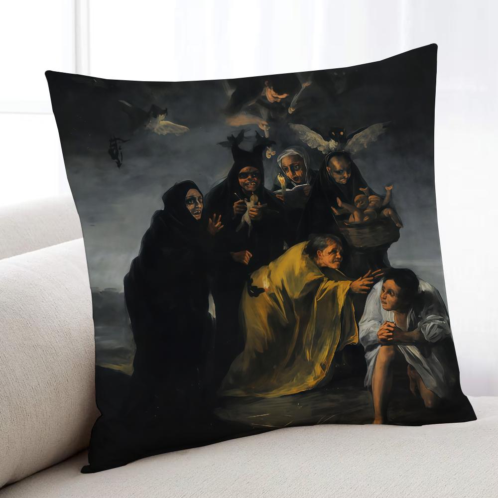 FFrancisco GGoya Spain Art cushion cover Home Bedding Sofa living Room pillowcase Simple Soft Skin Cushion Cover Party Gift