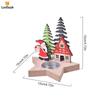 Рождественский деревянный подсвечник Leeseph, праздничный декор стола, забавные рождественские подарки, идеально подходит для украшения рождественского стола