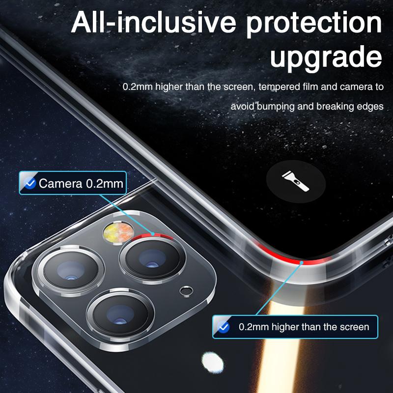 For iPhone 16 Max 15 Pro 14 13 12 Mini 11 XS XR X 8 7 Plus Case Ultra Thin Luxury Clear TPU Shockproof Transparent Phone Cover