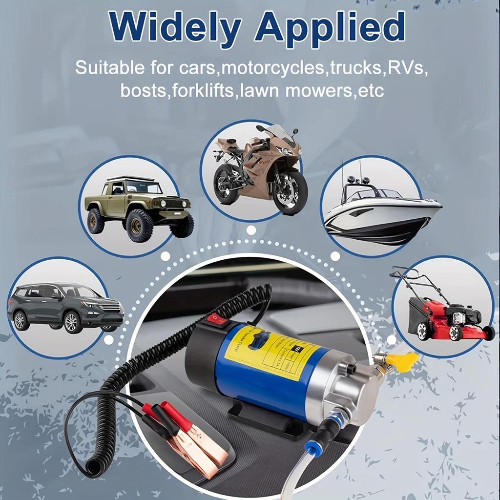 Electric Oil Pump - Portable 24V Car Oil Extractor Transfer Pump Oil/Crude Oil Fluid Suction Pump Fuel Engine Oil Extractor Siphon Tool