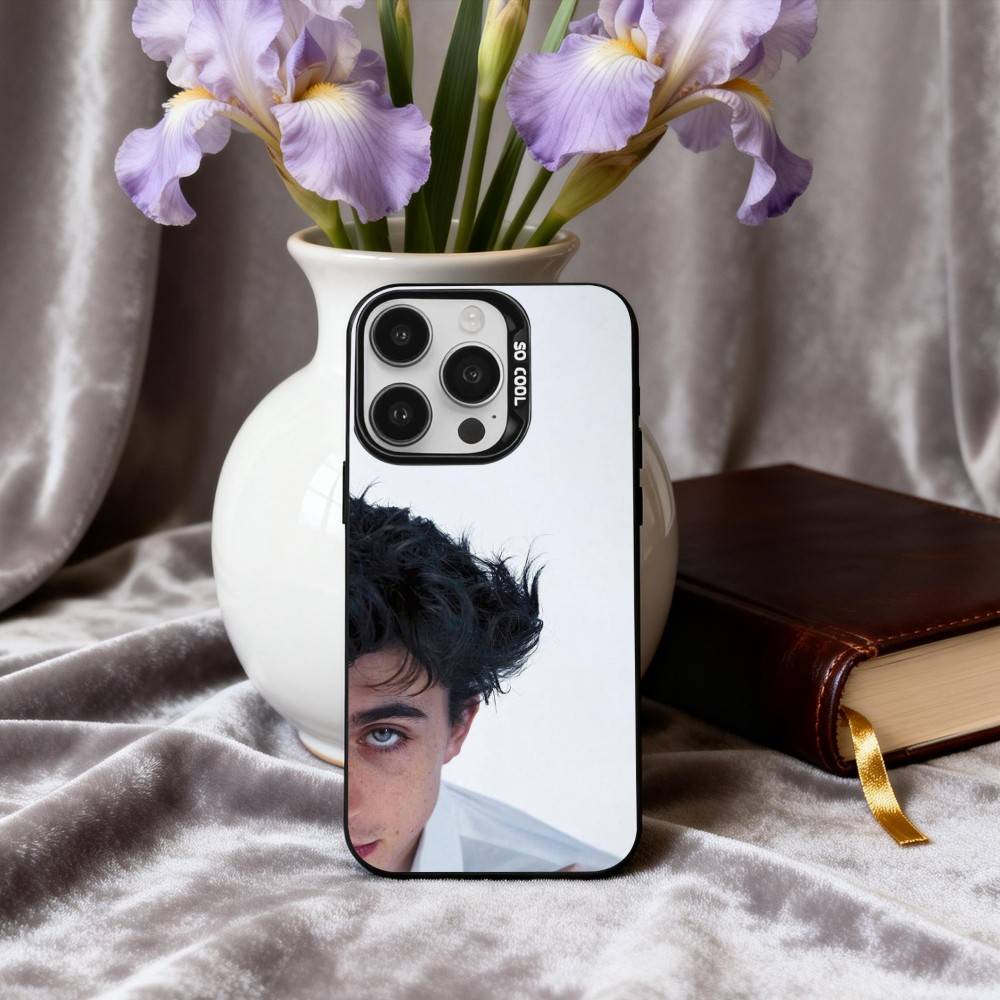 Чехол для телефона T-Timothee C-Chalamet Для iPhone17,16,15,14,13,12,11 Plus,Pro Max Черный Конфетный серебристый чехол для телефона