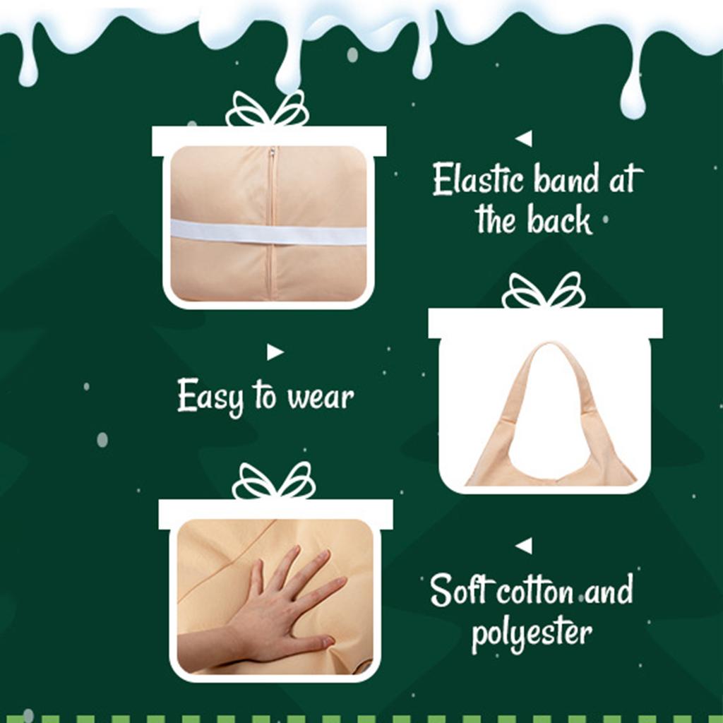 Живот и ягоди, наполненные губкой, мгновенно превратят вас в Санту для сценического обаяния.