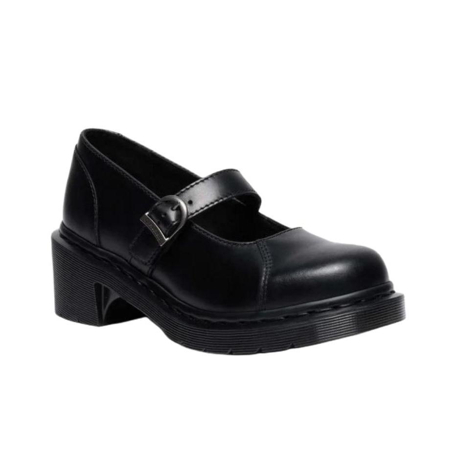Dr. Martens Alderstone Leather Удобные туфли Мэри Джейн на толстом каблуке 6 см Женская обувь Черный 42664001