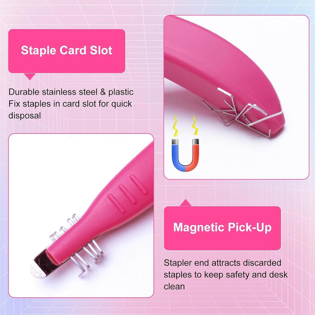 THINKLEARN 5PCS Magnetic Staple Remover Tool - Professional Stapler Remover, Staple Puller Remover, Quick Staple Remover Stick for School, Office,