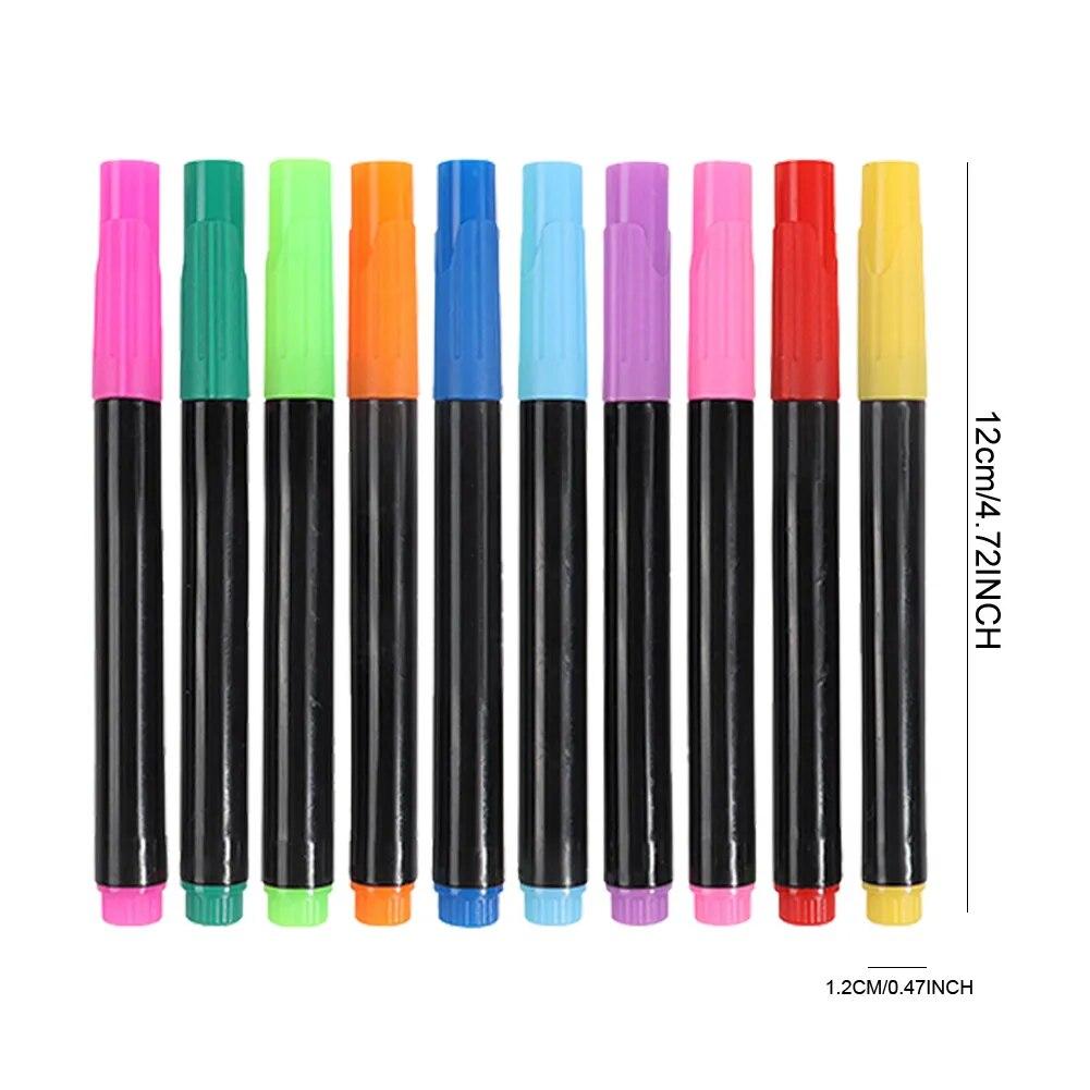 Temporary Tattoo Pen With Tattoo Stencils Body Marker Skin Friendly 10 Colors For Body Art Painting Drawing Pen