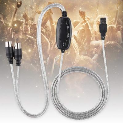 Кабель-конвертер ciciglow MIDI-USB для редактирования музыки с функцией Plug and Play, длина 190 см Превратите ваш ПК в музыкальную студию