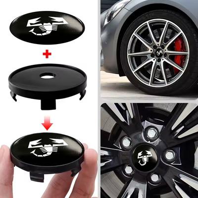 Для Abarth Логотип Автомобильного Стайлинга Наклейка На Центральную Крышку Ступицы Колеса Автомобиля Покрытие Диска FR FIAT 124spider 500 Albea Astra Stilo Tipo UNO
