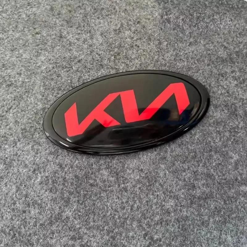 ENTQ1 Front Grille Rear Trunk Badge Sticker Cover Trim For Kia EV6 Sorento Niro Stinger Ceed Carnival K5 K9 Soul Carens etc