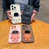 Чехол для телефона с подставкой и рисунком астронавта для iPhone 15 14 13 12 11 Pro Max 7 8 Plus SE 2 3 XR X Xs Max противоударный силиконовый мягкий чехол