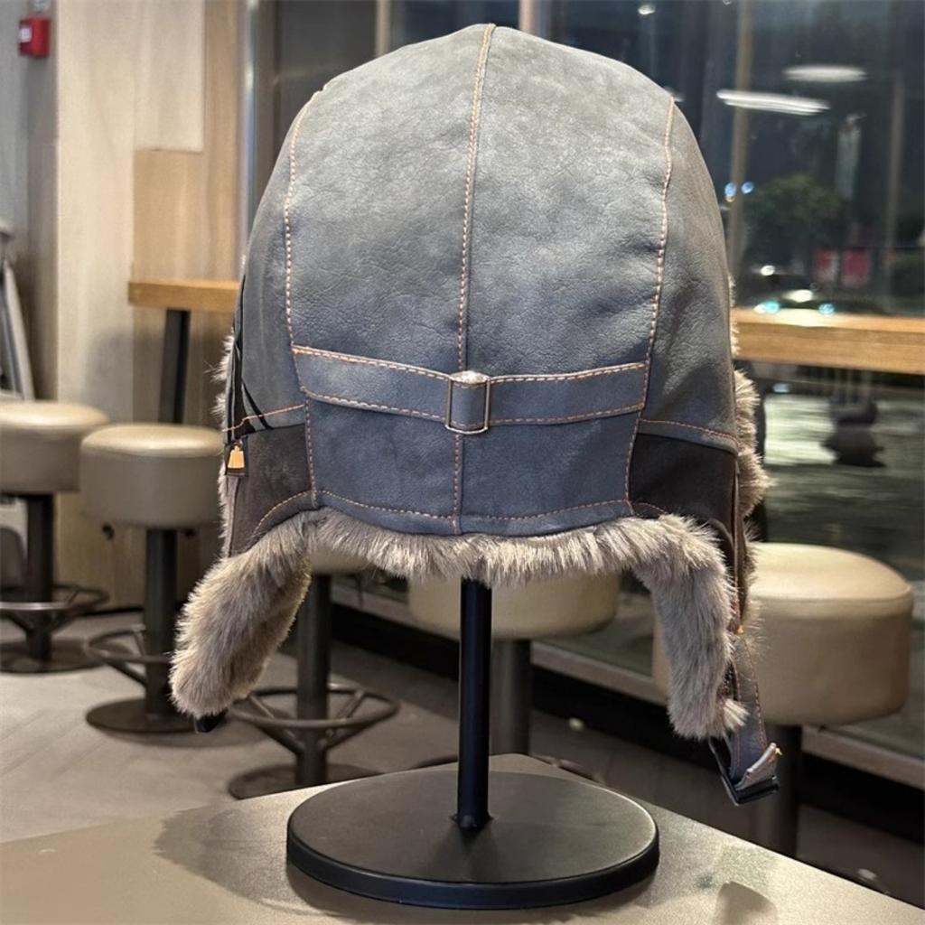 Winter Men's Winter Lei Feng Hat Korean Version Trendy Women's Ear Protection Hat Cat Embroidery Autumn and Winter Mask Hat