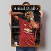 Amad Diallo Manchester United Tinplate Signs Sport Poster Pictures Wall Decor Custom Metal Sign for Wall Art Decoration Bar Room
