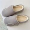 Women Memory Foam Slippers Adjustable Closed Toe Swollen Feet Slippers Comfortable House Indoor Outdoor Shoes with Rubber Sole
