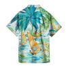 Гавайская рубашка для мужчин, мужские винтажные рубашки для боулинга на пуговицах, летняя пляжная рубашка с коротким рукавом