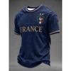 2026 Edition French Fans Football Training T-Shirt Digital Printing Comfortable and Breathable Family Clothing