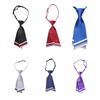 Shirt Tie Female Ins Harajuku Style Narrow Tie Double Layer Student Preppy Style Disco Jumping Cool Small Necktie Tie