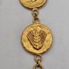 Used Chanel CHANEL Keyring Charm Coco Mark 93A Wheat Ear Gold