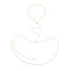 SHIXIN Boho Starfish Conch Waist Chain Women Summer Beach Sexy Exquisite Imitation Pearl Belly Bikini Chains Party Body Jewelry