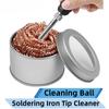 Очиститель жала паяльника Шариковый очиститель для пайки Очиститель наконечника сопла Медный очиститель для проволоки Шариковый очиститель для сварочного наконечника