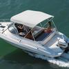 3 Bow Boat Bimini Tops 72"Lx(85"-90")W x 46"H Awning Canopy Light Grey